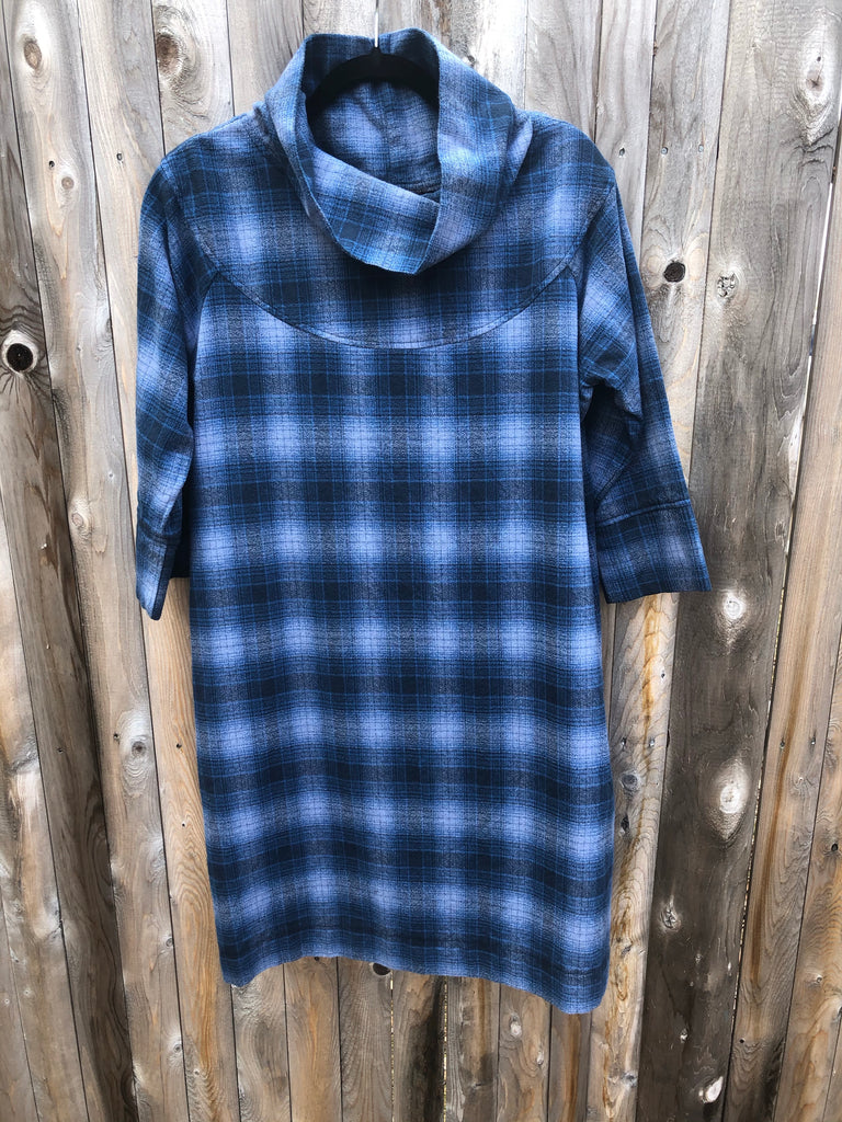 Cowgirl Cowl Dress in BLUE