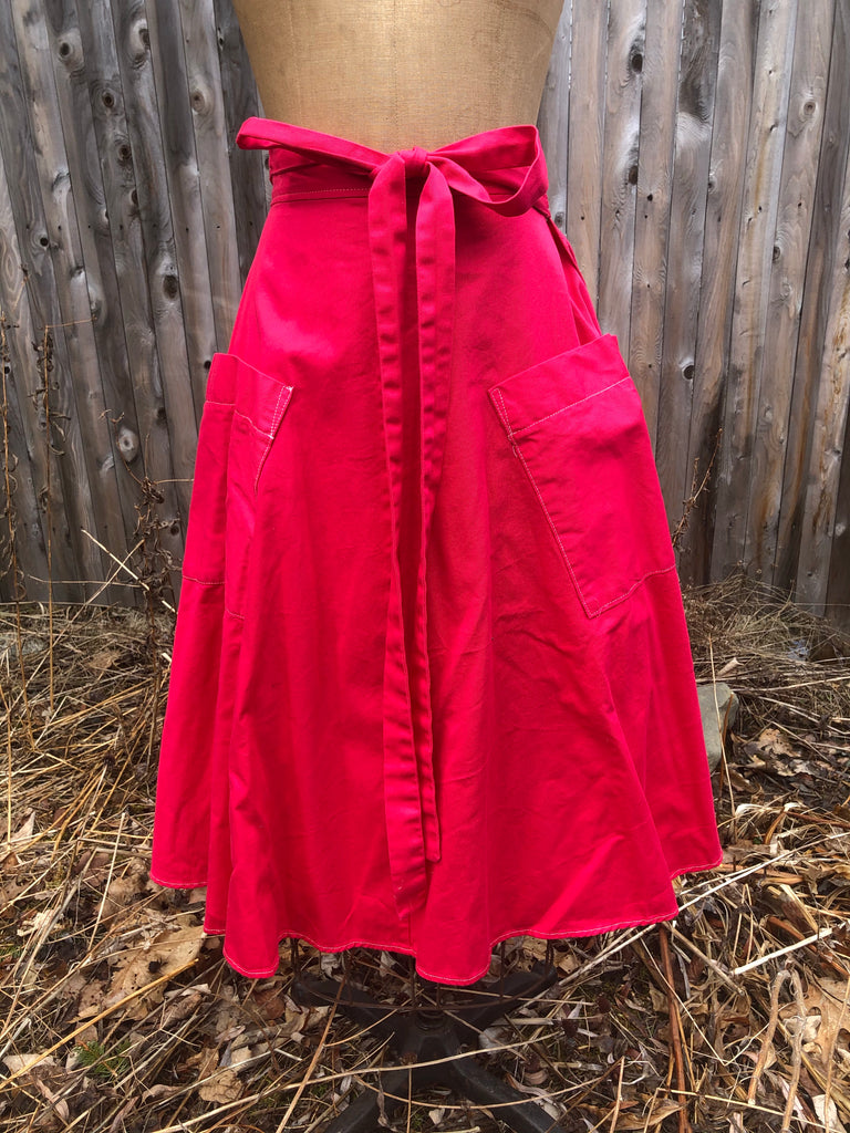 Wrap skirt in Fuchsia
