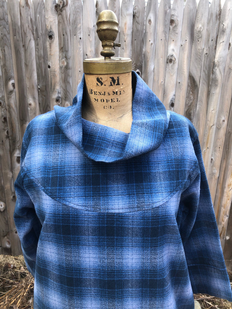 Cowgirl Cowl Dress in BLUE