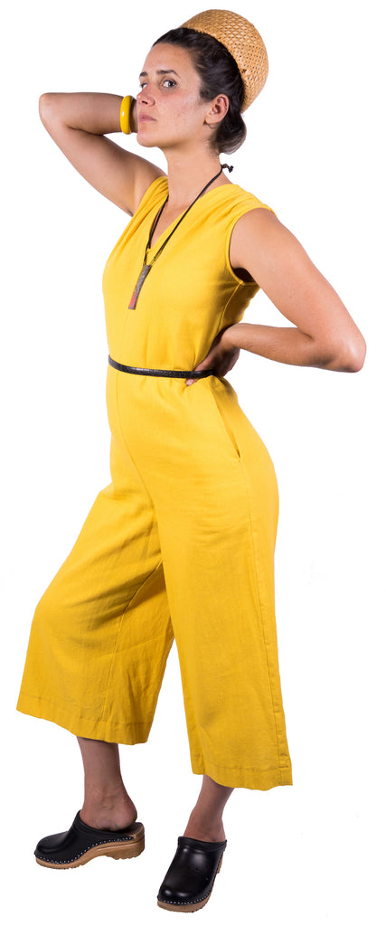Linen Jumpsuit in PURPLE
